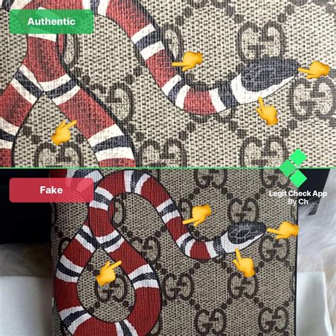 gucci snake wallet fake vs real|authentic gucci gg.